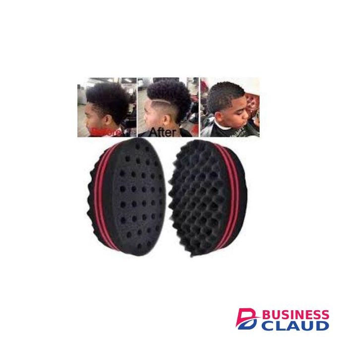 Hair Twist Sponge Brush Two Sides Dread Dreading Wave Twisting Foam Afro Barber Curl Sponge For Women And Men Boy Girl Small And Big Holes