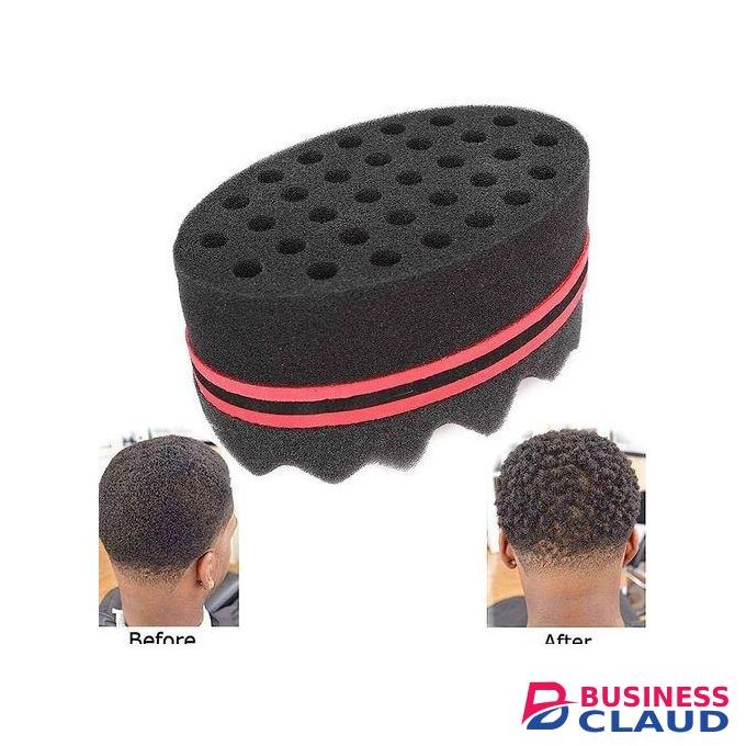 Hair Twist Sponge Brush Two Sides Dread Dreading Wave Twisting Foam Afro Barber Curl Sponge For Women And Men Boy Girl Small And Big Holes