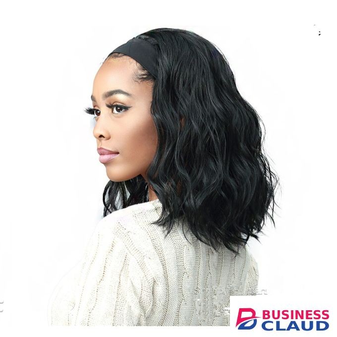 CURLY Soft Premium Synthetic Headband Wig +Free Wig Cap