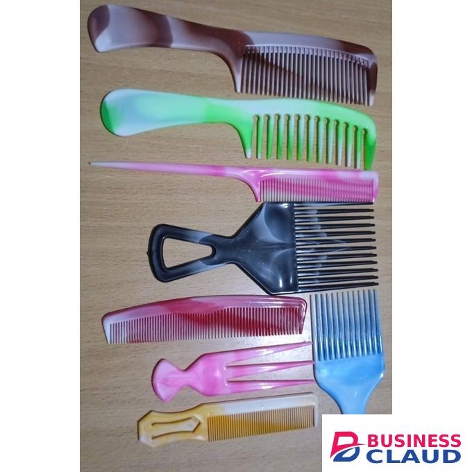 8Pcs Hair Combs Set for Women, Comb Set for Hair Styling and Detangling - Wide, Fine, Parting Rat Tail, Hairdressing, Double-Wide Combs for Wet Wavy Curly Thick Hair, Women and Men