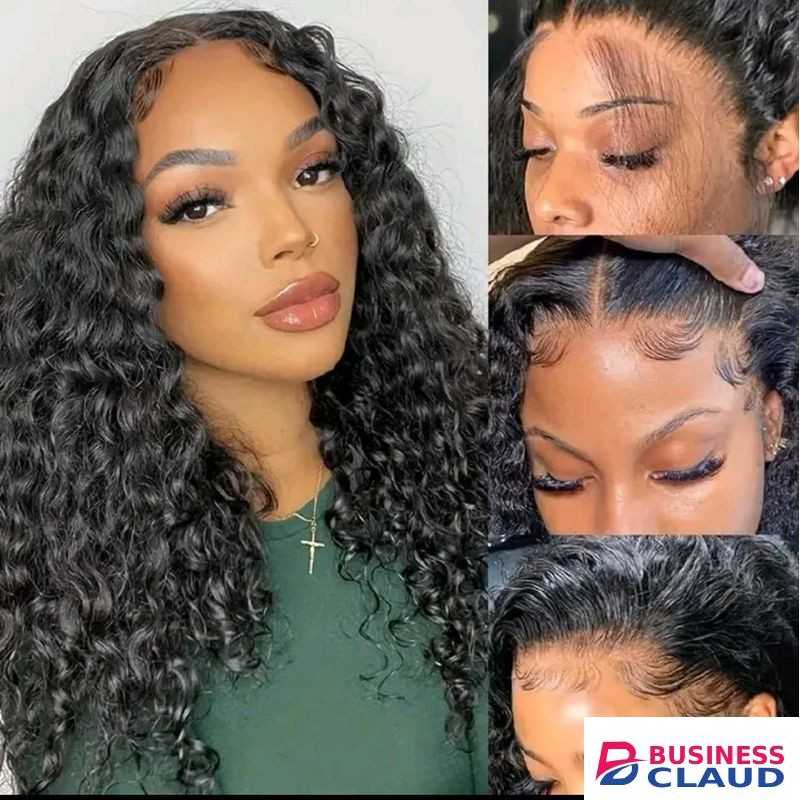 Fbk Women Wigs Long Loose Curly Deep Wave Wig Heat Resistant Synthetic Glueless Middle Part Ladies Hair