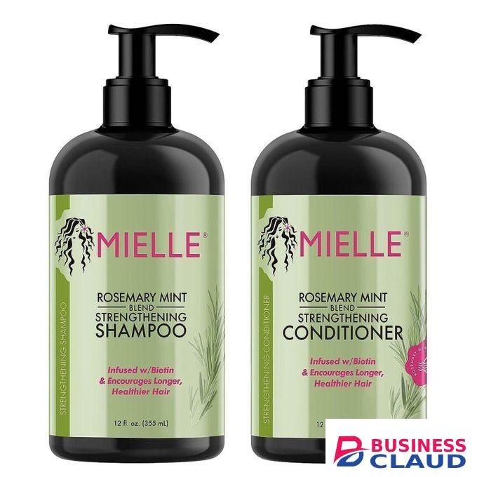 Mielle Rosemary Mint Strengthening Conditioner And Shampoo With Biotin-355ml