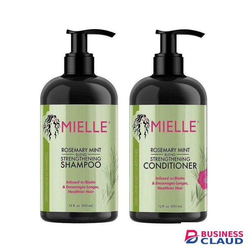 Mielle Rosemary Mint Strengthening Conditioner And Shampoo With Biotin-355ml