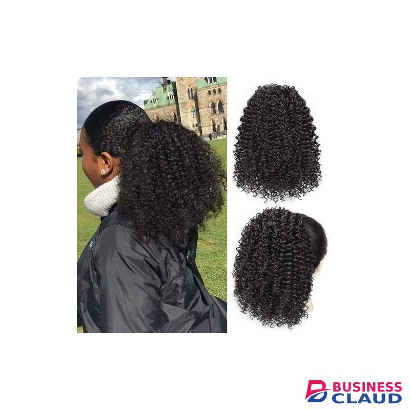 Beauty Kinky Curly Drawstring Extension Hair Ponytail Extension+FREE COMB