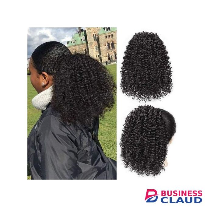 Beauty Kinky Curly Drawstring Extension Hair Ponytail Extension+FREE COMB