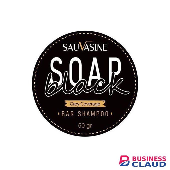 Sauvasine Black Soap Grey Covering Bar Shampoo 50g