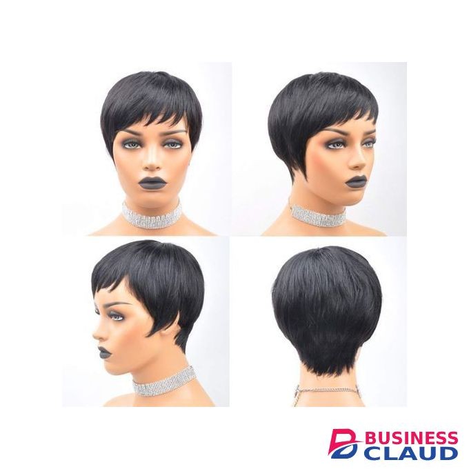 Pixie Cut Wigs Short Straight Black