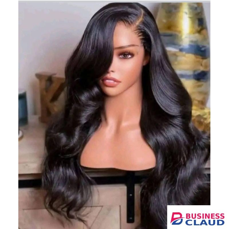 Full frontal semi human lace wig