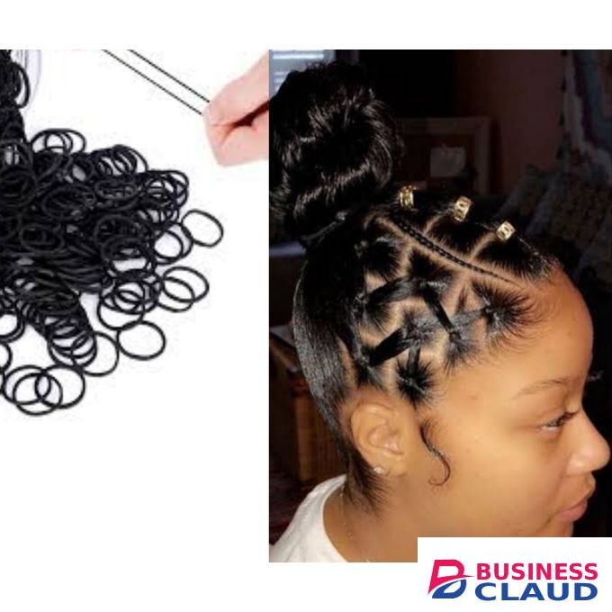 Black Mini Hair Rubber Bands/ Hair Bands- 300pcs