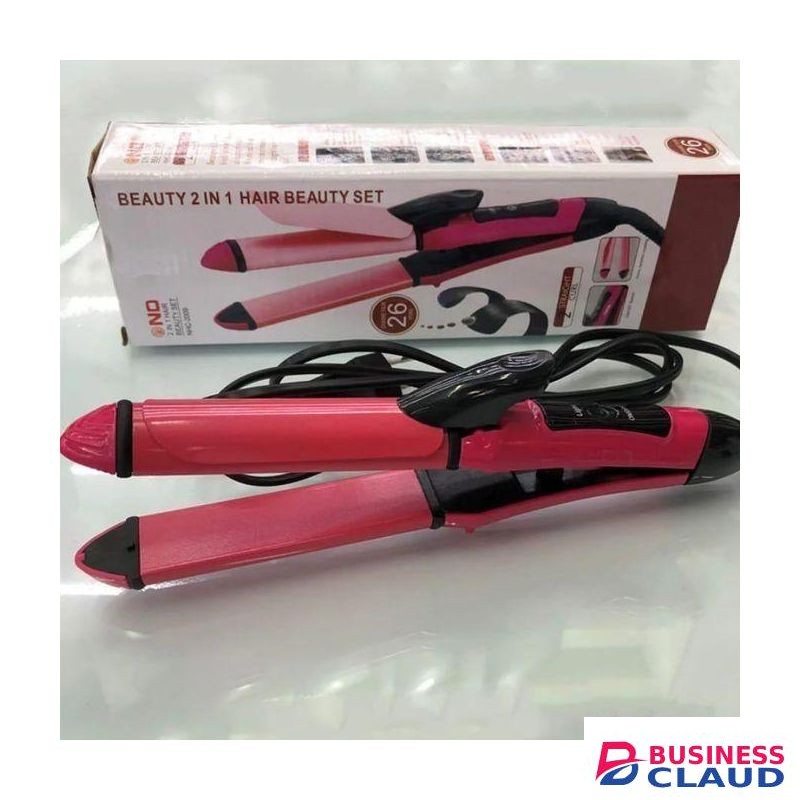 Nova 2 in 1 hair Flat iron and tong (26mm).