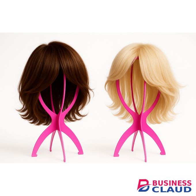 Dummy 2PC Plastic Wig Stand Wig Holder Mannequin Hair Dummy.