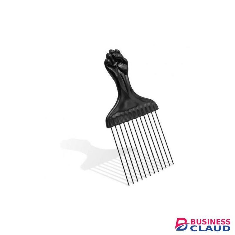WT Metal Afro Comb Afro Pick Tool - Wide Toothed Comb