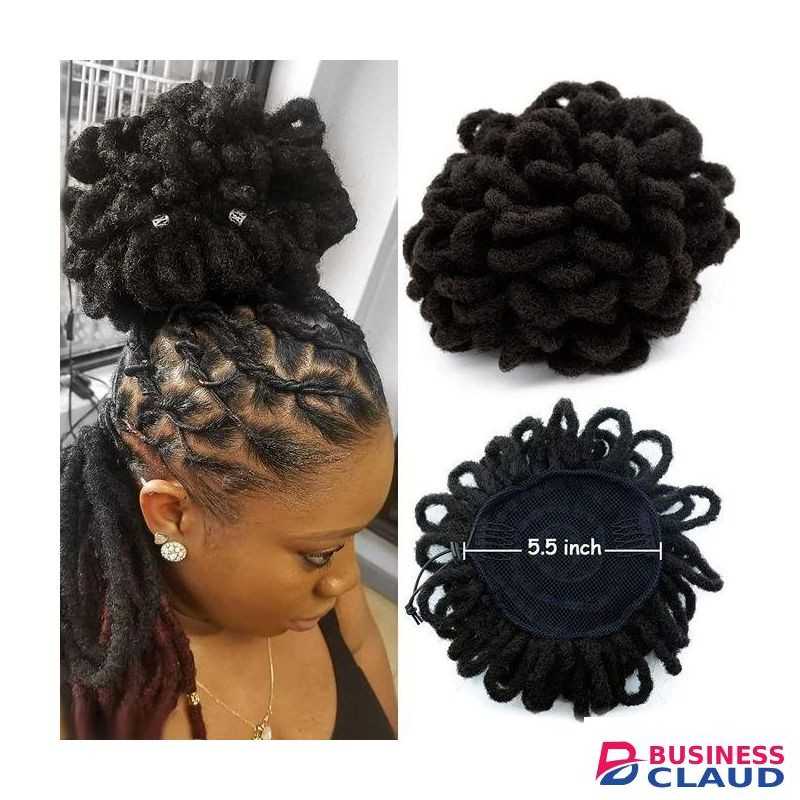 Dreadlocks Puff Hair Extension Black