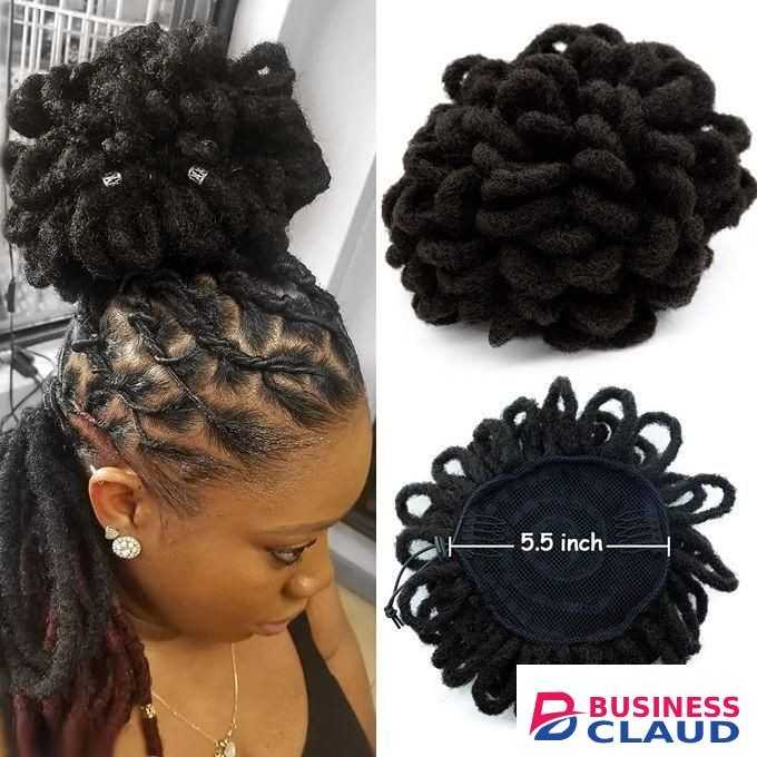 Dreadlocks Puff Hair Extension Black