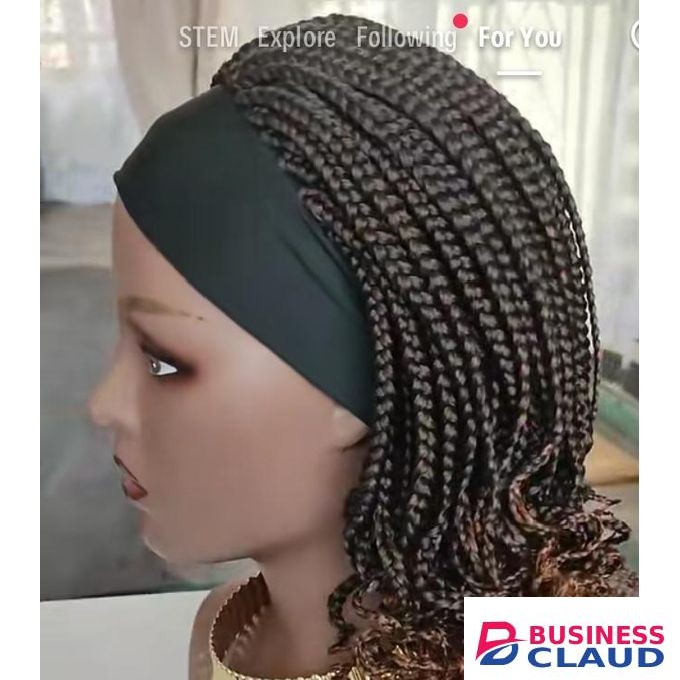 Head band short braided