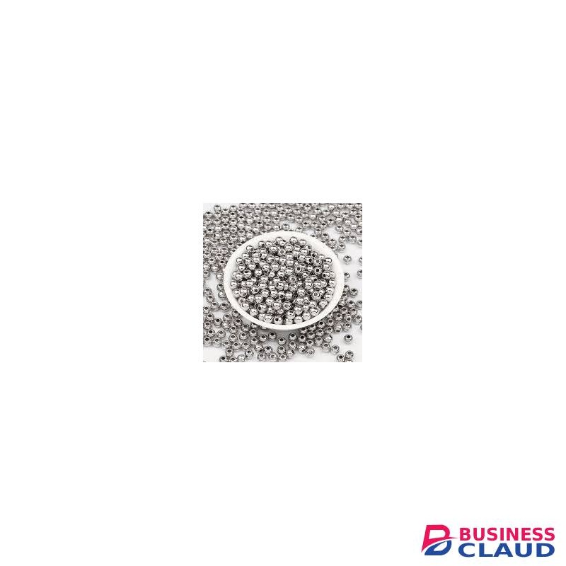 50pc Loc Sprinkles Silver Beads For Micro locks/ DIY (Big size)
