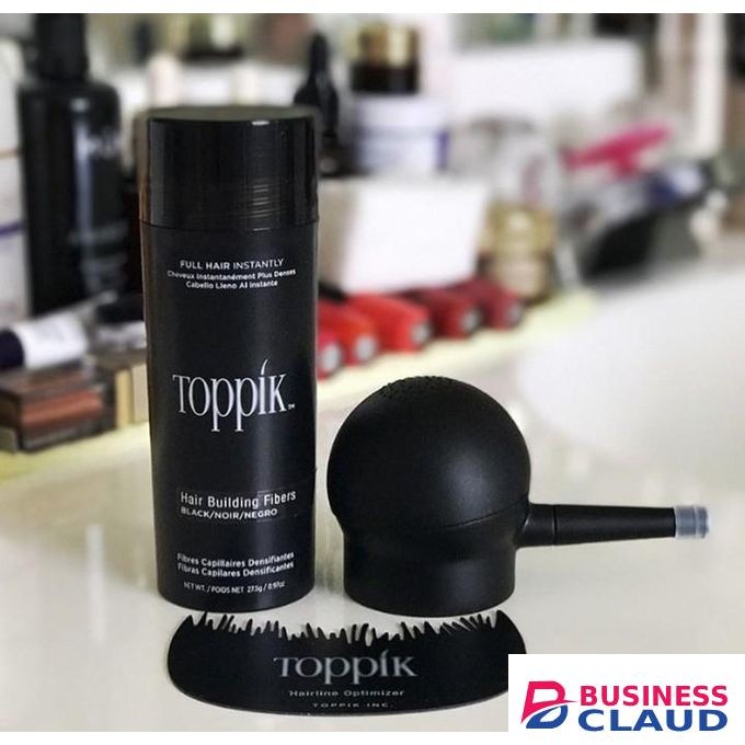 Toppik Fibres Pack- (27.5g Black + Spray Applicator with FREE Hairline Optimizer) USA Version