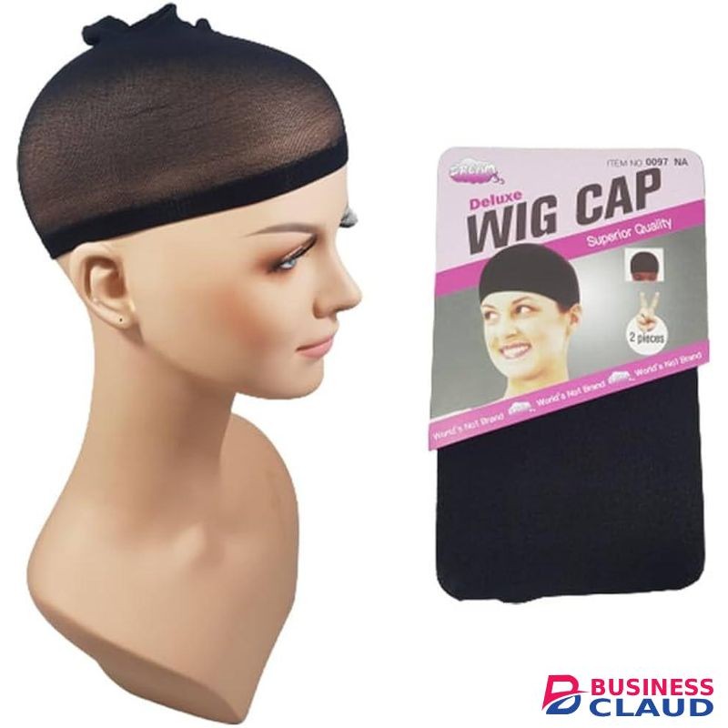 Hair Accessory 2pcs black stretchy wig cap