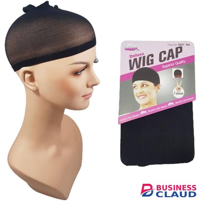 Hair Accessory 2pcs black stretchy wig cap