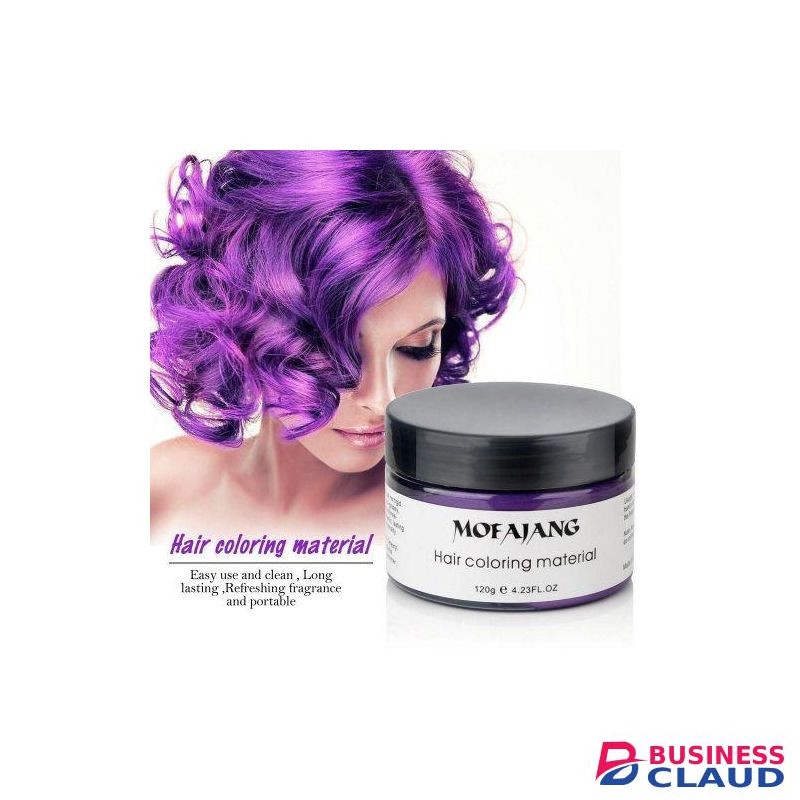 Mofajang 2-Pack, Purple And Blue Temporary Hair Colors | Washable, Vibrant, Non-Damaging Hair Dye for Parties, Festivals, Cosplay, Halloween & Everyday Fun- 120g each