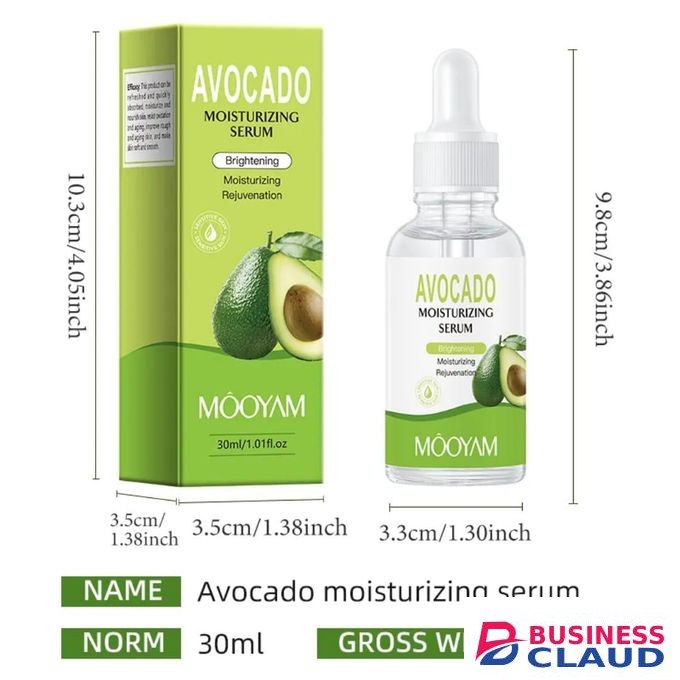 MOOYAM AVOCADO MOISTURIZING FACIAL SERUM HYDRATING REJUVENATION SMOOTHING PORES PERFECT FOR THE SKIN