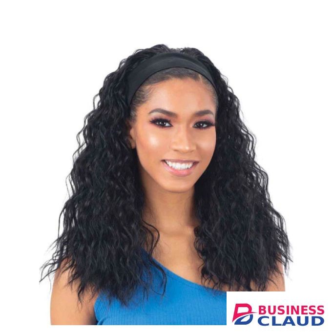 18" Curly Black Headband Wig +Free Gift Inside!
