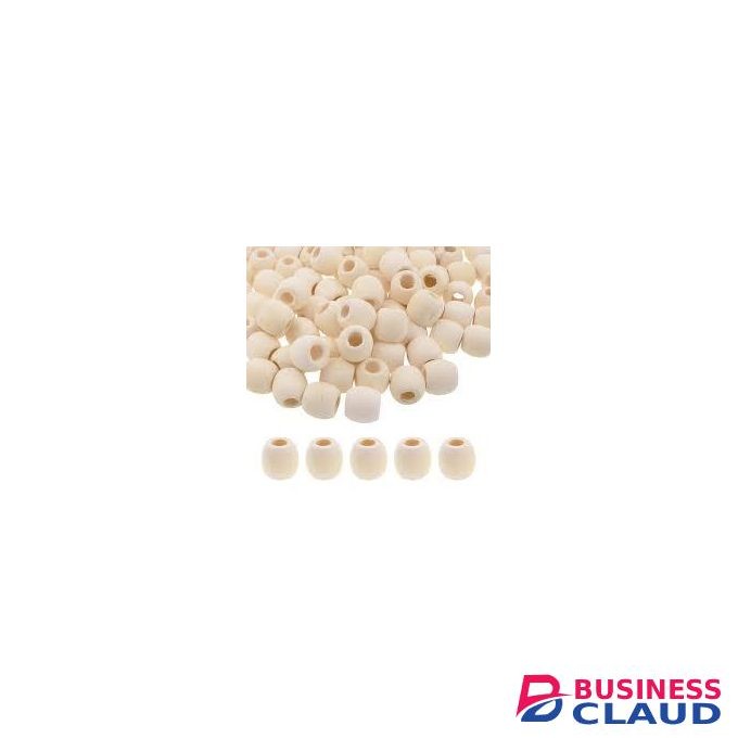 50pcs Wooden Hair Beads Accessories