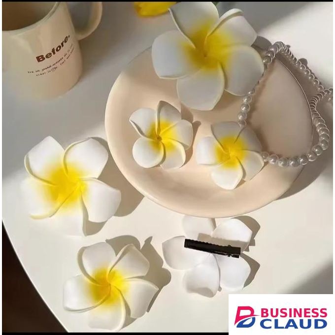 Plumeria Flower Hair Clip
