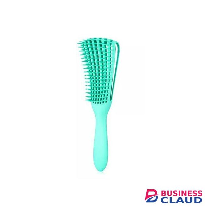 Anti-Static Octopus Shape Eight-Claw Detangling Hair Brush - Green