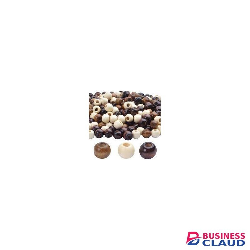 90pcs Wooden Hair Beads Accessories