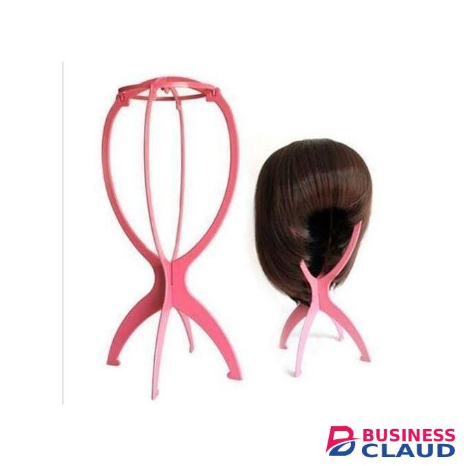 Plastic Wig Stand Holder – Pink