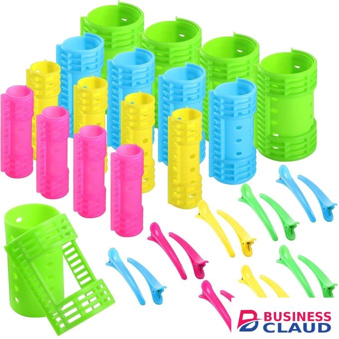 Hair curling Rollers pack + Free hair clips