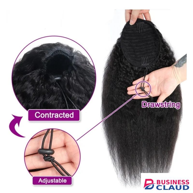 18' African Hair Ponytail Extension + Free Gift