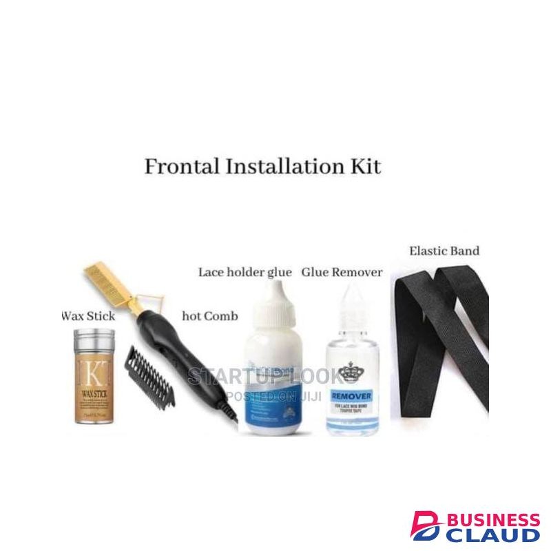 Wig Installation Combo Set, Wax Stick, Hot Comb, Elastic Band, Glue, Remover