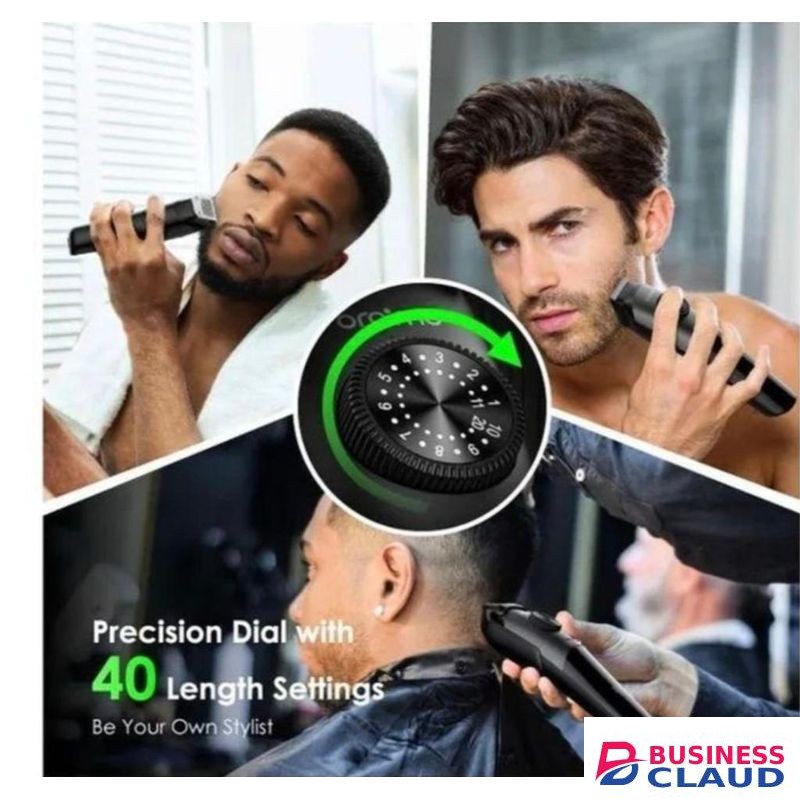 Oraimo Hair Shaving & Beard Trimmer – Rechargeable Electric Personal Shaver Grooming Machine Great for Personal Private Use, Precision Adjustable Blades with Comb Guides – Portable KINYOZI for Home & Travel Shaving Machine, Trimming Machine