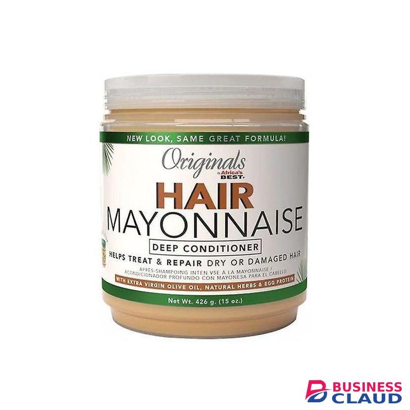 Africa's Best Deep conditioner, Hair Mayonnaise that Helps treat and repair damaged hair with Natural Botanical Herbal Extracts, Vitamins, Egg Protein and Olive Oil