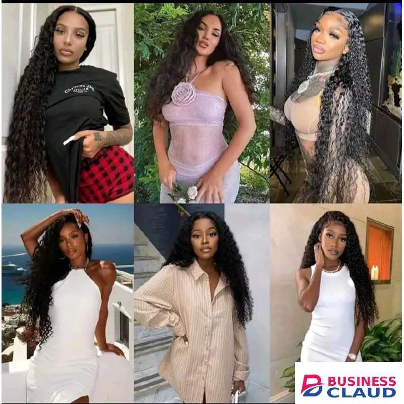 Wig Ladies Fashion Long Curly Black Wigs Hair For Women Gift