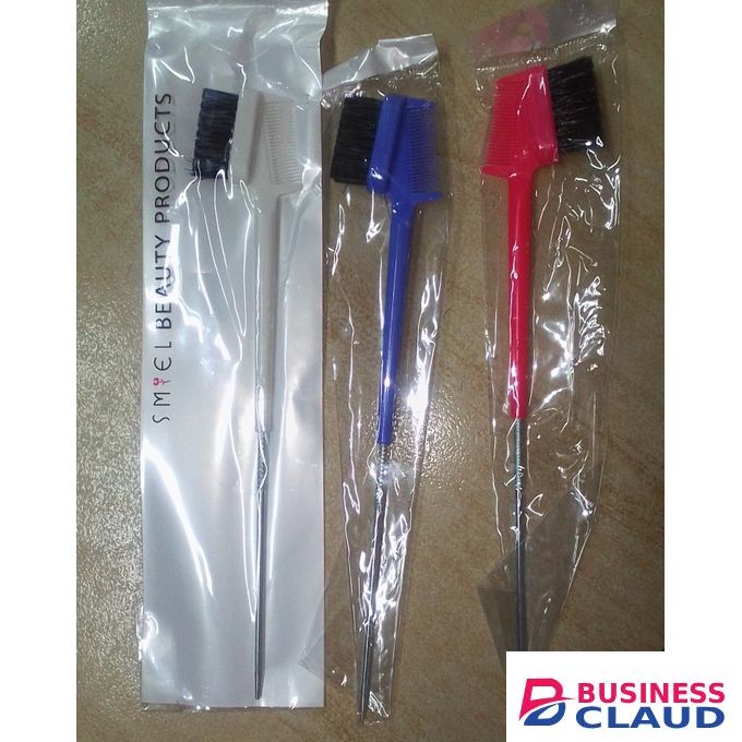 3 In 1 Edge Brush With Rat Tail - Double Sided Control Hair Comb
