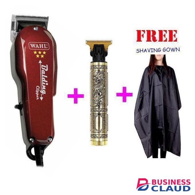 Vintage T9 styling budha Clipper + Barber Gown+Professional Balding, Hair Cut, Kinyozi Machine