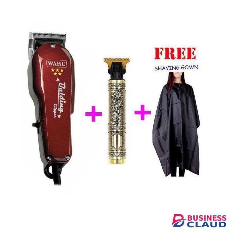 Vintage T9 styling budha Clipper + Barber Gown+Professional Balding, Hair Cut, Kinyozi Machine