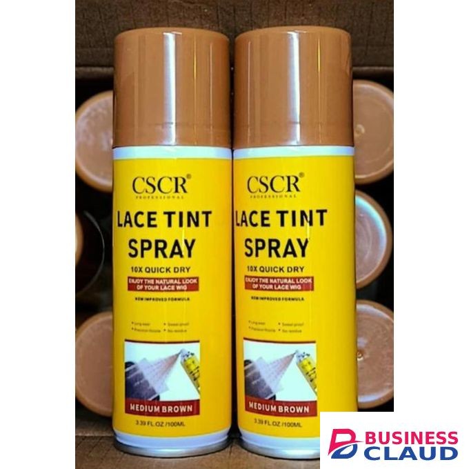 Lace CSCR PROFESSIONAL Tint Spray for wigs (Medium Brown