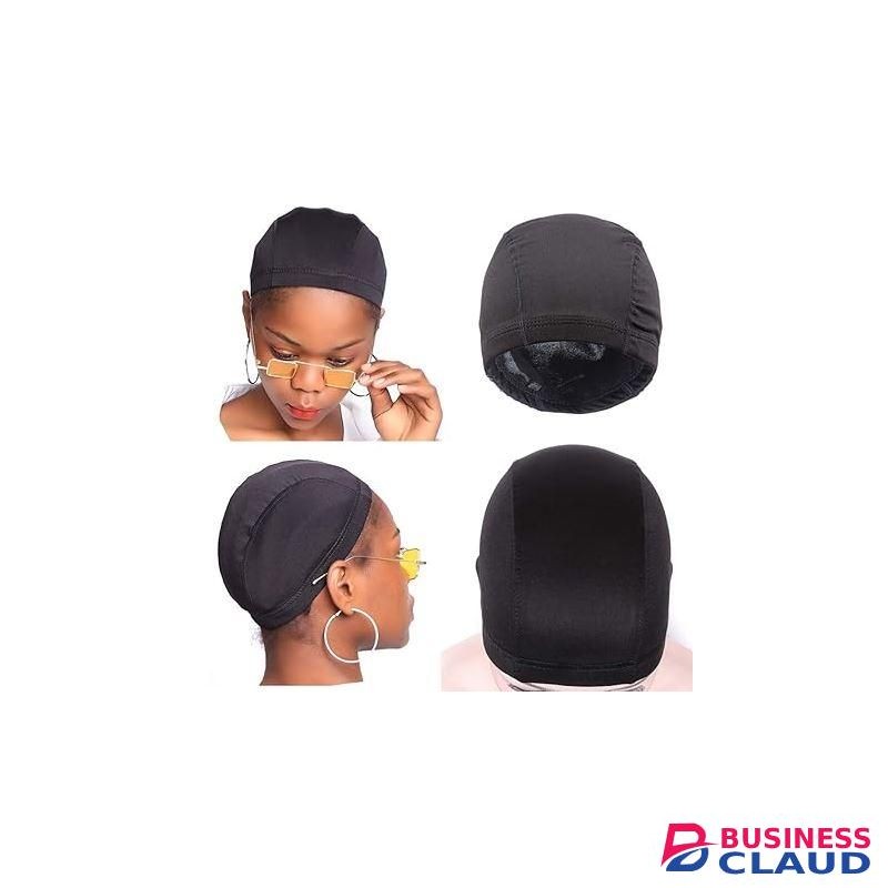Quality Black Stretchable Dome Style Cap For Making Wigs waves durag