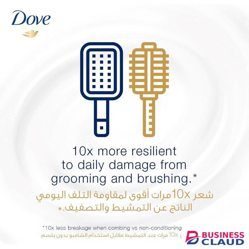 Dove Shampoo and Conditioner 2 in 1 for dry hair, Daily Care 2-in-1, nourishing care for up to 100% softer hair-400ml.