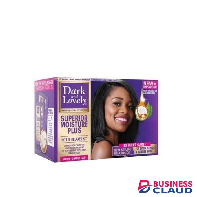 Dark & Lovely Superior Moisture Plus No Lye Relaxer Kit.