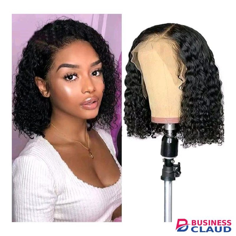 Fbk Wig small curly hair synthetic natural short curly black wigs