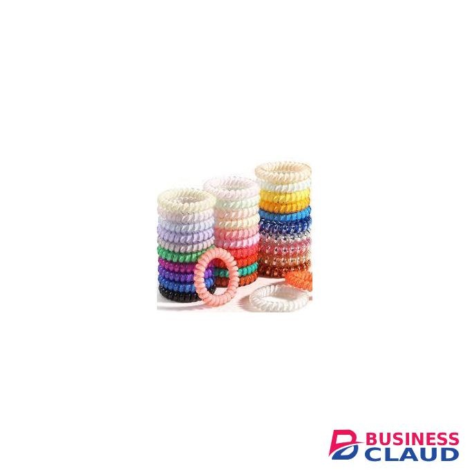 Spiral Hair Bands /Hair Ties - 8 pcs