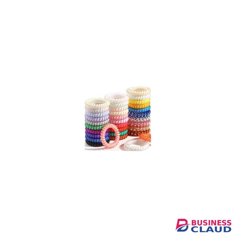 Spiral Hair Bands /Hair Ties - 8 pcs