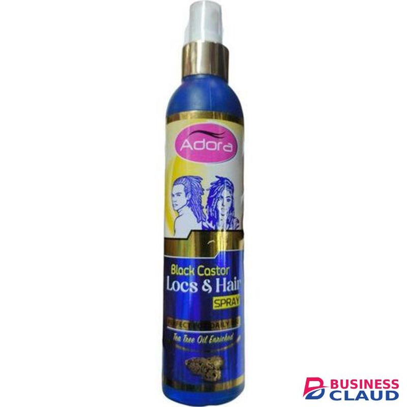 Adora Black Castor Locs & Hair Spray 250ml – Moisture & Shine