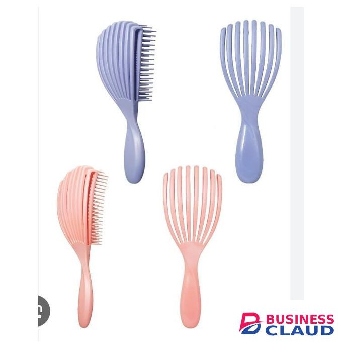 Massage Comb Hollow Out Hairbrush Curly Hair Brush Dry and Wet Hair Comb Combo Detangle Hairbrush for All Hair Types