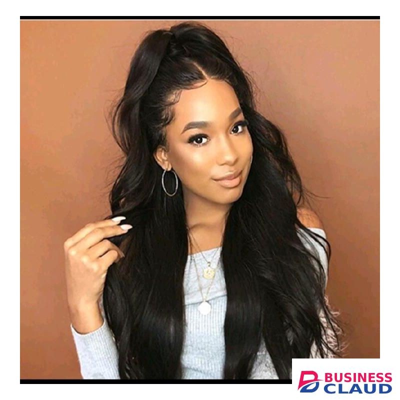 Premium 26 Inch Body Wave Black Long Curly Synthetic Wigs For Ladies